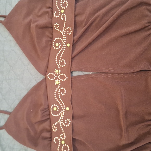 Poetry Blouse, Jr. Size Small, Brown - Picture 10 of 10